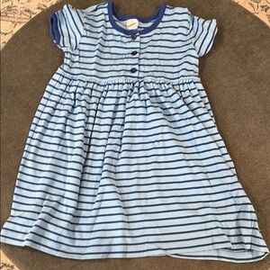 Hanna Andersson Striped Blue Kids Dress